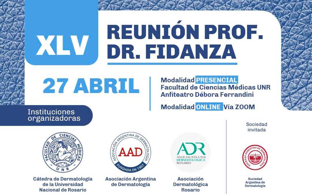 27/4 – XLV Reunión Profesor Dr. Fidanza